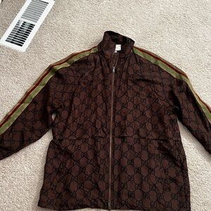 Gucci Supreme Silk Twill Printed Jacket